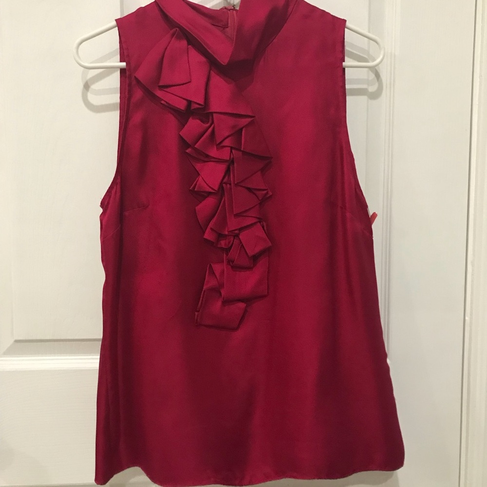 Moda Fuscia Sleeveless Blouse